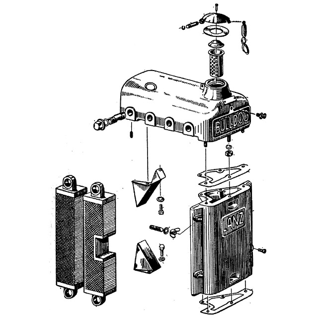 Lanz D2806 D3606 D3206 Kühler Ventilator Windflügle Dichtung Riemenrolle Keilriemen Mutter Rörchen