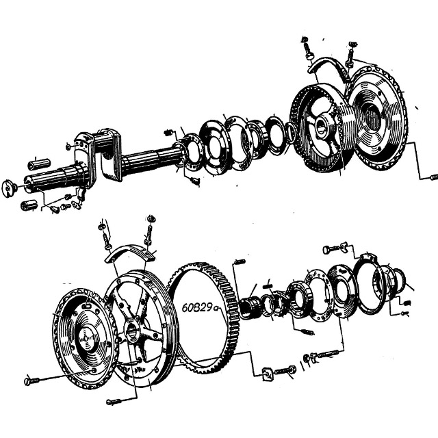 Lanz Le Percheron 7506 3506 HN2 HN3 HN4 HN5 Kurbelwelle Schwungrad Schwungradkeil Dichtung Schleifplatte