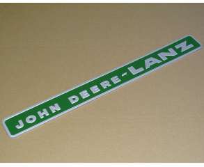 John Deere - LANZ  Schild Grün - ALU aus Aluminium geprägt